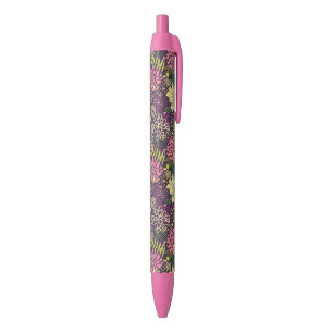 Bright pattern black ink pen
