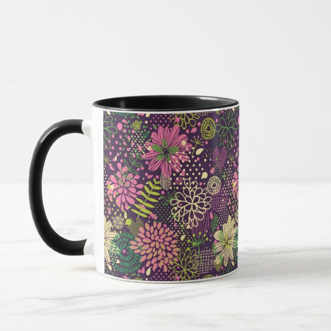 Bright pattern mug (Left)