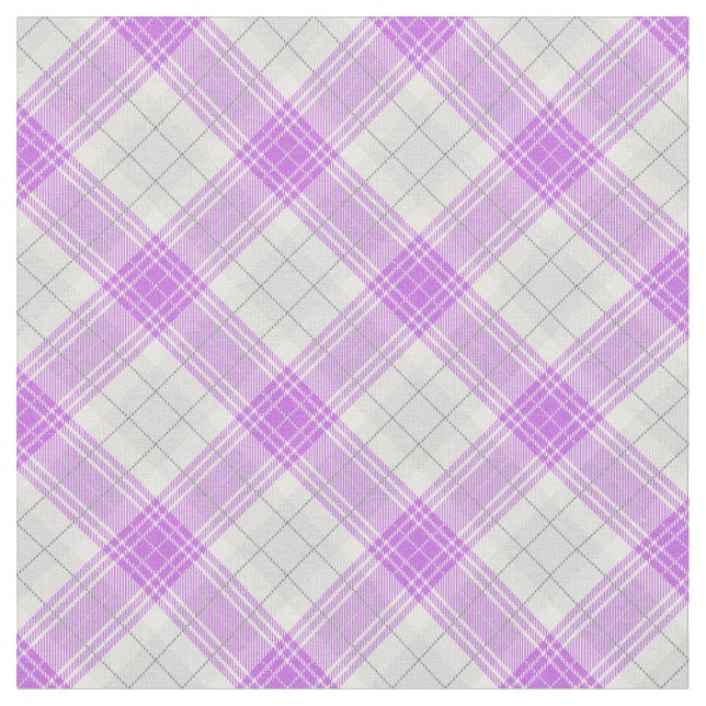 Bright pattern purple plaid scotch traditional fabric (Close Up)