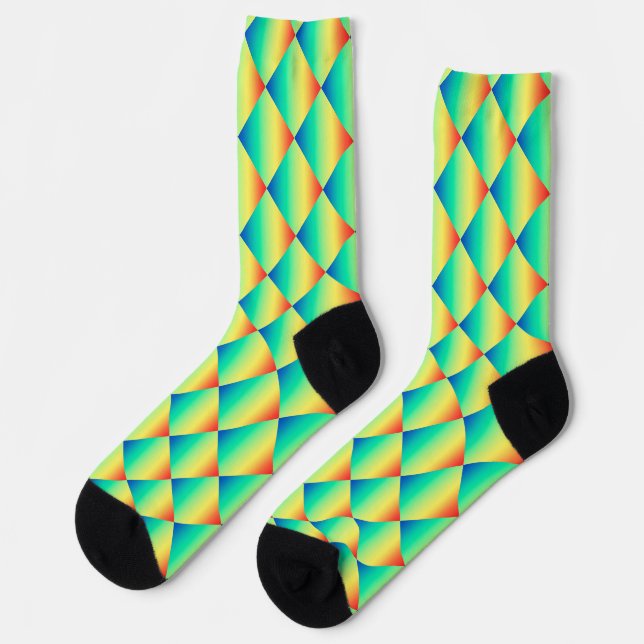 Bright Pattern Socks (Left)