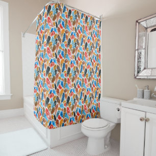 Bright pattern with bird feathers