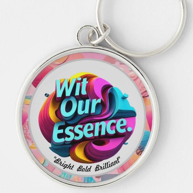 "Bright Patterns" Keychain (Front)