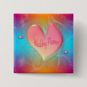 Bright Peachy Pink Wedding Planner button
