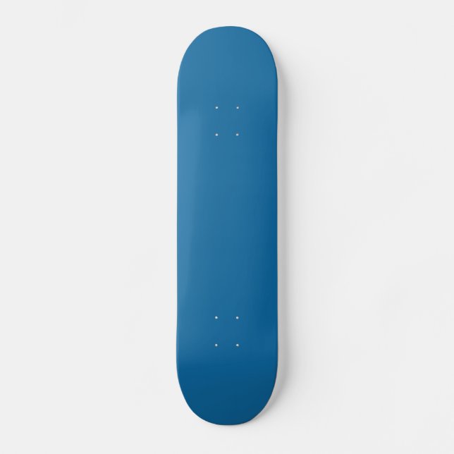 Bright Persian Blue Trend Colour Template Blank Skateboard (Front)