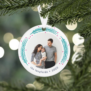 Bright Pines   Photo Ornament