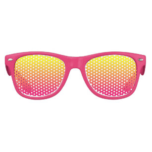 Bright Pink and Yellow Ombre Kids Sunglasses