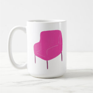 Bright Pink Armchair Home Decor Gift Coffee Mug