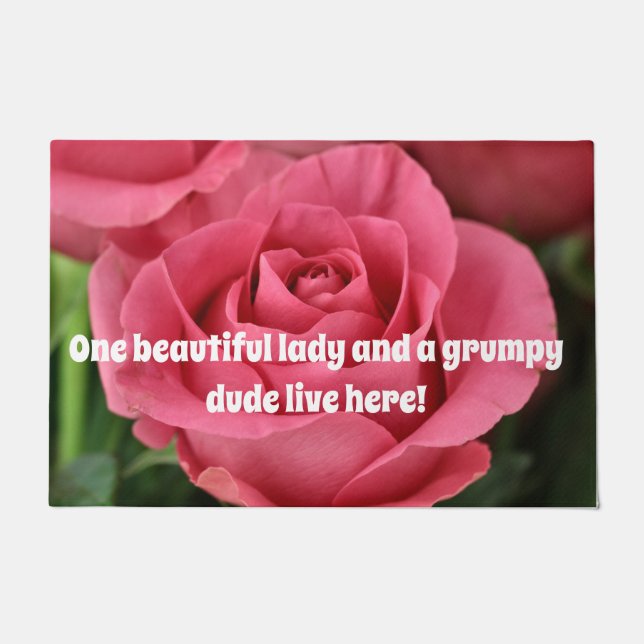 Bright Pink Doormat (Front)