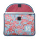 Bright Pink Flamingos On Blue | Add Your Initial Sleeve For MacBook Pro (Front with Device)