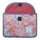 Bright Pink Flamingos On Blue | Add Your Initial Sleeve For MacBook Pro (Front)