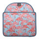 Bright Pink Flamingos On Blue | Add Your Initial Sleeve For MacBook Pro (Back Open)
