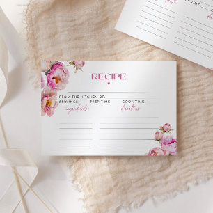 Bright pink floral bridal shower recipe