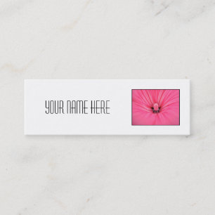 Bright Pink Flower. Mini Business Card