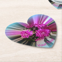 Bright Pink Flower Pattern Bouquet Floral Custom
