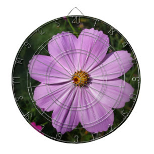 bright pink flowers dartboard