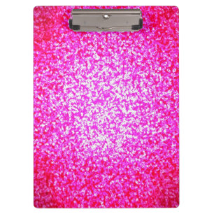 Bright pink glitter clipboard