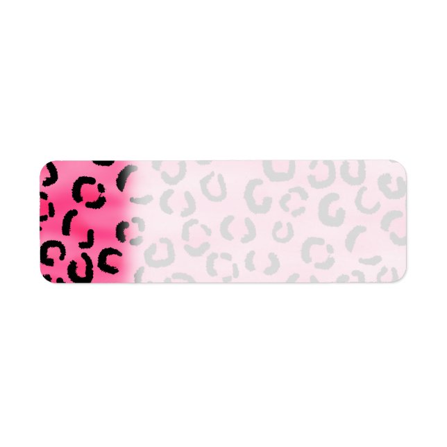 Bright Pink Leopard Print Pattern. (Front)