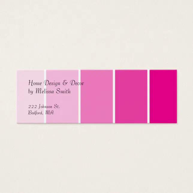 Bright Pink Paint Samples