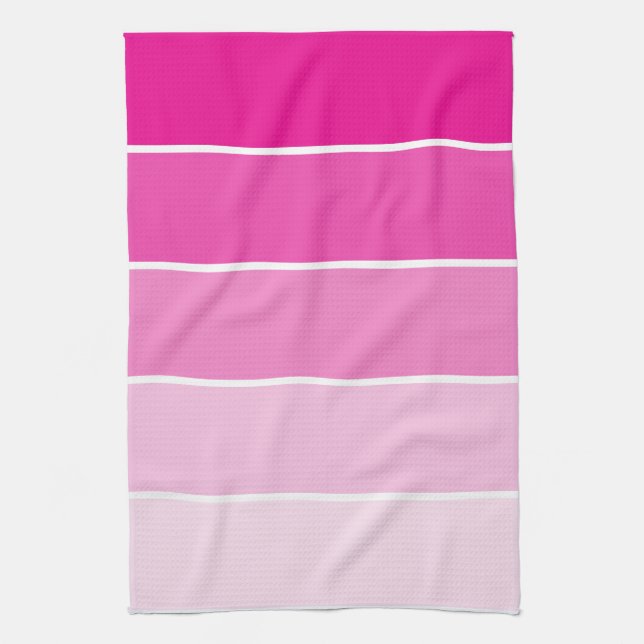 Bright Pink Paint Samples Kitchen Towel (Vertical)