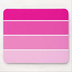 Bright Pink Paint Samples Mouse Pad