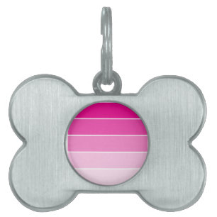 Bright Pink Paint Samples Pet ID Tag