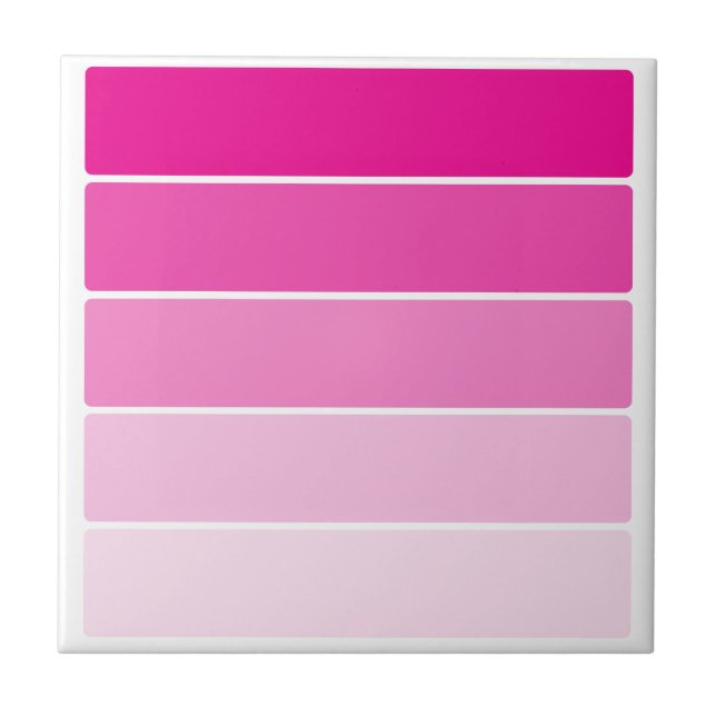 Bright Pink Paint Samples Tile (Front)