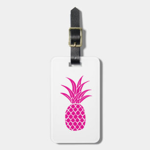 Bright Pink Pineapple Luggage Tag