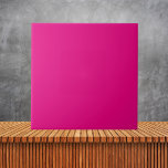 Bright Pink Plain Solid Colour Tile<br><div class="desc">Introducing our Bright Pink Plain Solid Colour Ceramic Tile, a vibrant and lively addition to any space. With its bold pink hue, this tile adds a pop of colour and personality to your kitchen, bathroom, or any other area. Crafted from high-quality ceramic, it offers durability and easy maintenance, making it...</div>