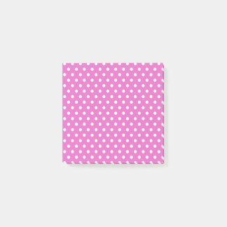 Bright pink Polka Dots Post-it Notes