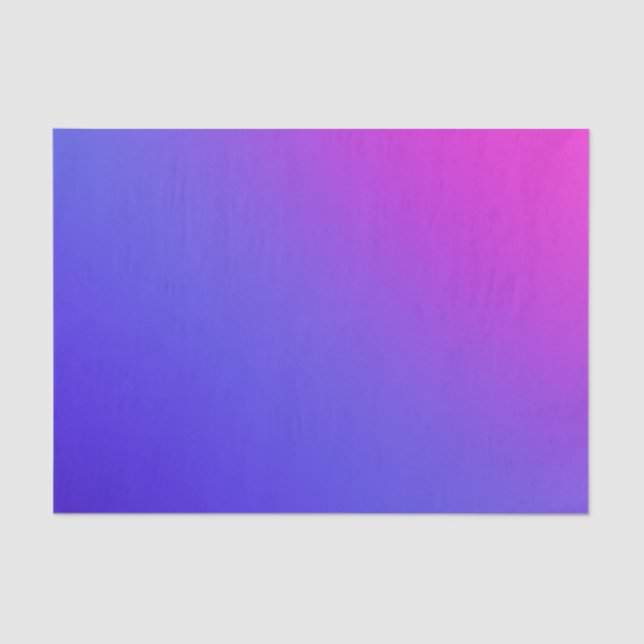 Bright Pink Purple Chic Ombre Gradient Tissue Paper (Front)