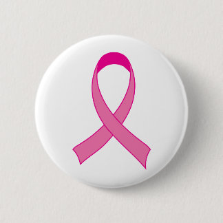 Bright Pink Ribbon Tshirt Gift 2 Inch Round Button