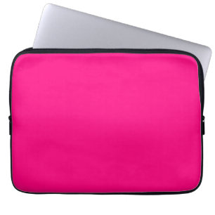 Bright Pink Rose hex code FF007F Laptop Sleeve