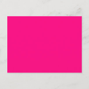 Bright Pink Rose hex code FF007F Postcard