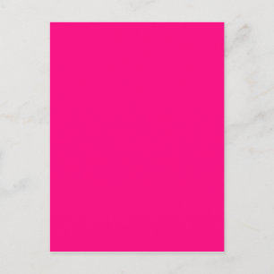 Bright Pink Rose hex code FF007F Postcard