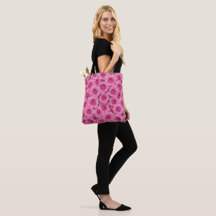 Bright Pink Roses Tote Bag