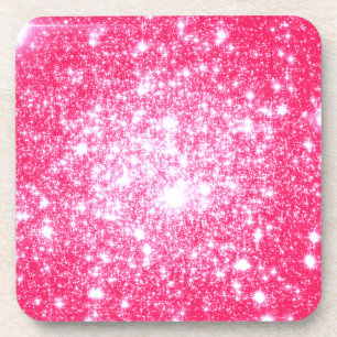 Bright Pink Stars Coaster