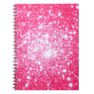 Bright Pink Stars Notebook