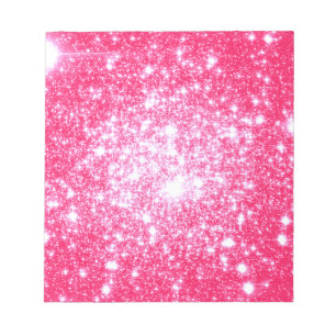 Bright Pink Stars Notepad
