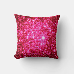 Bright Pink Stars Pillow