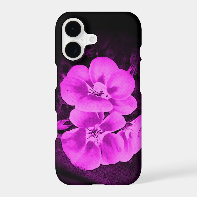 Bright Pink Tropical Flowers (Verso)