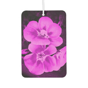 Bright Pink Tropical Flowers Air Freshener