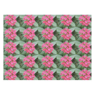 Bright Pink Tropical Flowers Tablecloth