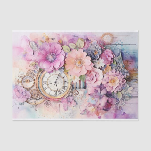 Bright Pinks Mixed Media Tissue Paper (Front)