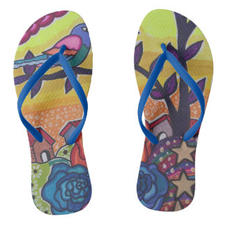 Bright place flip flops