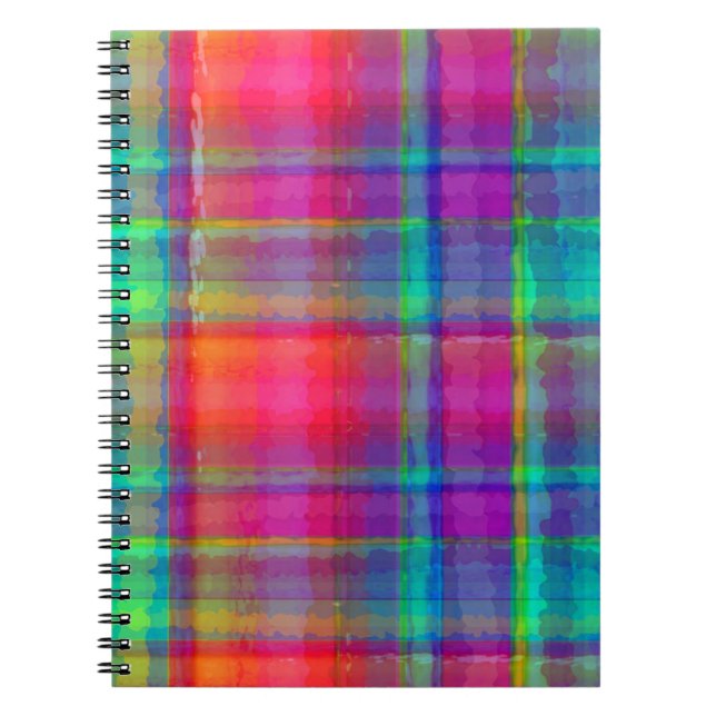Bright Plaid Notebook (Front)