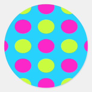 Bright Polka Dot Stickers