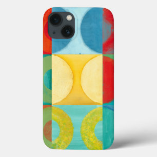 Bright Pop Art with Circles and Squares iPhone 13 Case