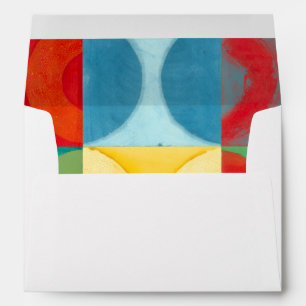 Bright Pop Art with Circles and Squares Envelopes