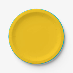 Bright Pop Art Yellow Napkins Paper Plate