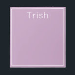 Bright Pop of Colour Personalized Notepad, Purple Notepad<br><div class="desc">This modern notepad features a bright colour and your personalization at the top. Use the template to add your custom text.</div>